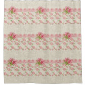 Victoriaans roze bloemendouchegordijn douchegordij douchegordijn (Voorkant)