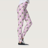  Victoriaans Roze Cameo Pattern Yoga Leggings (Rechts)