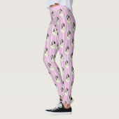  Victoriaans Roze Cameo Pattern Yoga Leggings (Links)