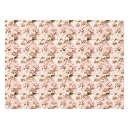 Victoriaans roze flessenvormend patroon Tafelkleed (Voorkant (Horizontaal))