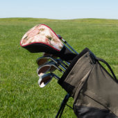  Victoriaans Roze Floral Chic Pattern Golfheadcover (Insitu)