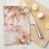  Victoriaans Roze Floral Chic Pattern Theedoek (Quarter Fold)