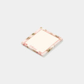Victoriaans Roze Floral Elegant Chic Pattern Post-it® Notes (Schuin)