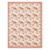  Victoriaans Roze Floral Speciaal Tafelkleed (Voorkant)