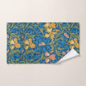 Victoriaans roze & goudris op blauw Bad Handdoek (Handdoek)