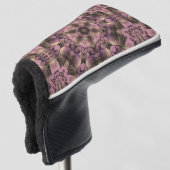 Victoriaans roze Mauve Elegant Golfheadcover (3/4 voorkant)