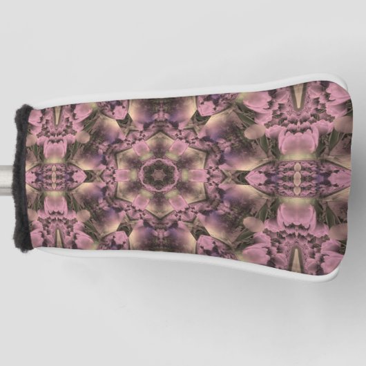 Victoriaans roze Mauve Elegant Golfheadcover (Voorkant)