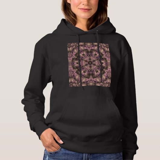 Victoriaans roze Mauve Elegant Hoodie (Voorkant)