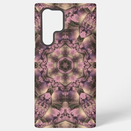 Victoriaans roze Mauve Elegant Samsung Galaxy Hoesje (Achterkant)