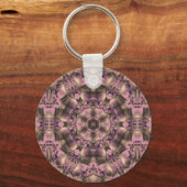 Victoriaans roze Mauve Elegant Sleutelhanger (Voorkant)