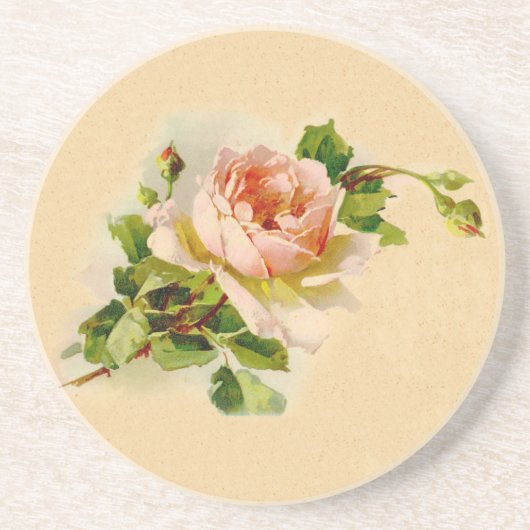 Victoriaans Roze Onderzetter (Voorkant)