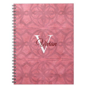 Victoriaans roze rouge notitieboek