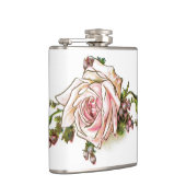 Victoriaans roze roze en knoppen heupfles (Rechts)