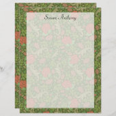 Victoriaans  roze roze moeraspapier (Voorkant / Achterkant)