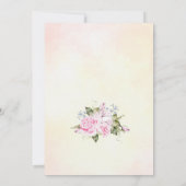 Victoriaans  roze roze verloving kaart (Achterkant)