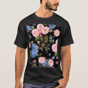 Victoriaans roze rozen boeket. t-shirt