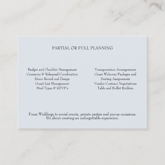  Victoriaans Roze Rozen Event Planner Visitekaartje (Achterkant)