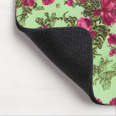 Victoriaans roze rozen muismat (Hoek)