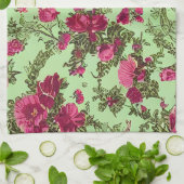 Victoriaans roze rozen theedoek (Gevouwen)