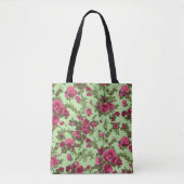 Victoriaans roze rozen tote bag (Voorkant)