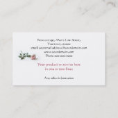 Victoriaans roze visitekaartje (Achterkant)