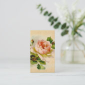 Victoriaans roze Visitekaartjes (Staand voorkant)