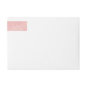 Victoriaans roze voor-geadresseerd retouradres (Voorkant)