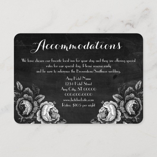  Victoriaans Rozen accommodatie Informatiekaartje (Achterkant)