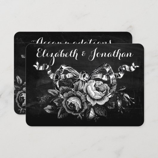  Victoriaans Rozen accommodatie Informatiekaartje (Voorkant / Achterkant)