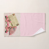 Victoriaans Rozen, Briefkaart en Antiek ventilator Bad Handdoek (Handdoek)
