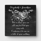 Victoriaans Rozen bruiloft Fotoplaat (Voorkant)