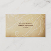 Victoriaans rozen bruine visitekaartjes (Achterkant)