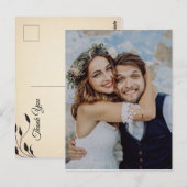 Victoriaans Rozen Dank u Briefkaart (Voorkant / Achterkant)