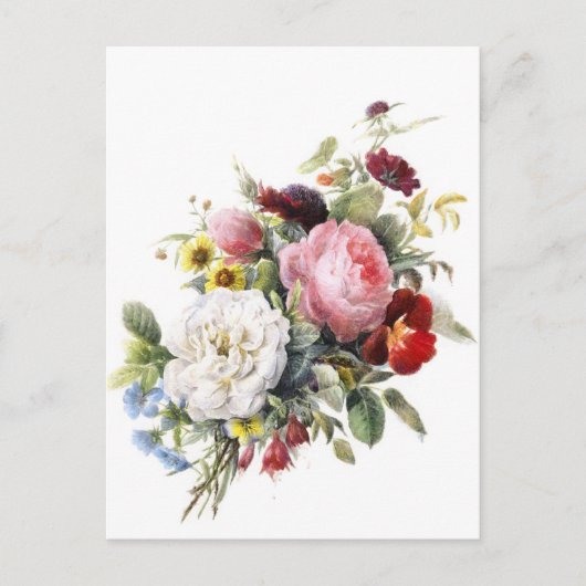  Victoriaans Rozen en andere mooie bloemen Briefkaart (Voorkant)