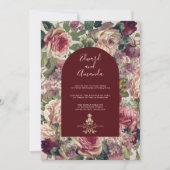 Victoriaans Rozen en Bourgogne Kaart (Voorkant)