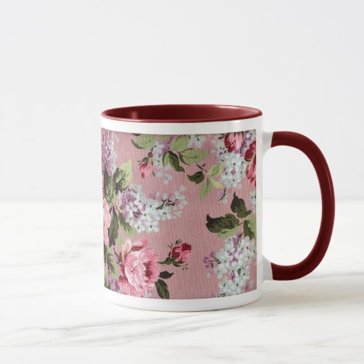 Victoriaans Rozen en Lilacs Mok (Rechts)