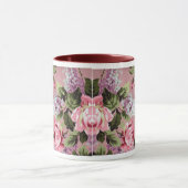 Victoriaans Rozen en Lilacs Mok (Midden)