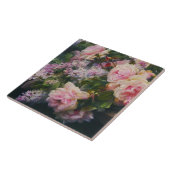 Victoriaans Rozen en Lilacs Tegeltje (Zijkant)