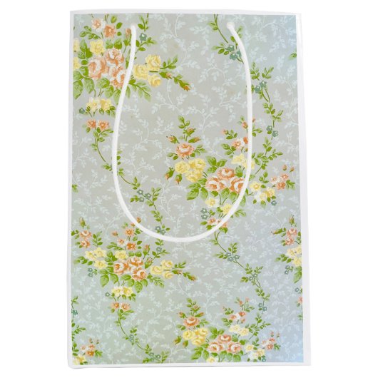 Victoriaans Rozen en wijnstokken Medium Cadeauzakje (Voorkant)