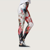 Victoriaans Rozen Grieks-witte zwarte yoga Leggings (Rechts)