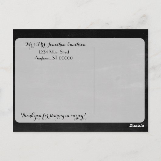  Victoriaans Rozen Hartelijk dank Briefkaart (Achterkant)