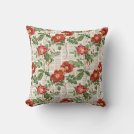 Victoriaans Rozen Heritage Illustrations Collectie Kussen