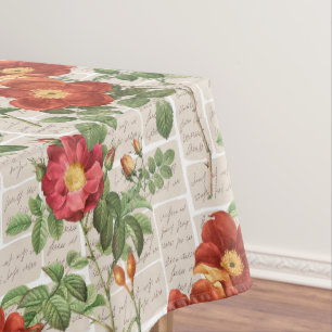 Victoriaans Rozen Heritage Illustrations Collectie Tafelkleed