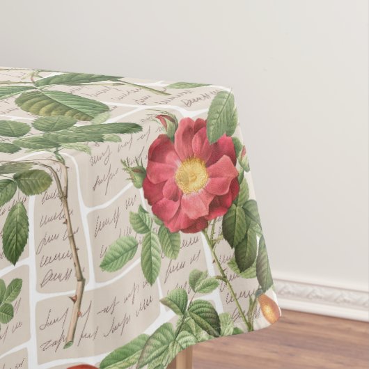 Victoriaans Rozen Heritage Illustrations Collectie Tafelkleed (Voorbeeld)