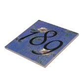 Victoriaans Rozen Kamernummer Tile Tegeltje (Zijkant)