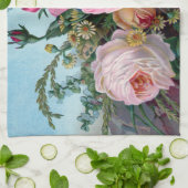 Victoriaans Rozen keukenhanddoek (Gevouwen)