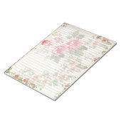 Victoriaans Rozen medio eeuw met brede gereguleerd Notitieblok (Schuin)