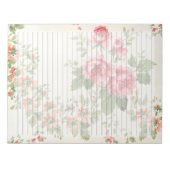 Victoriaans Rozen medio eeuw met brede gereguleerd Notitieblok (Voorkant)