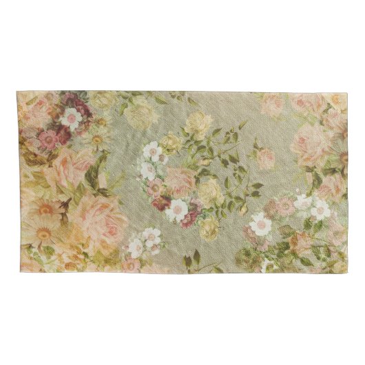 Victoriaans Rozen piloten, koningsgrootte Kussensloop (Achterkant-Rechts)