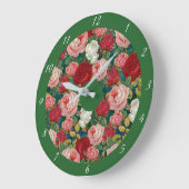 Victoriaans Rozen Rode roze groen Grote Klok (Hoek)